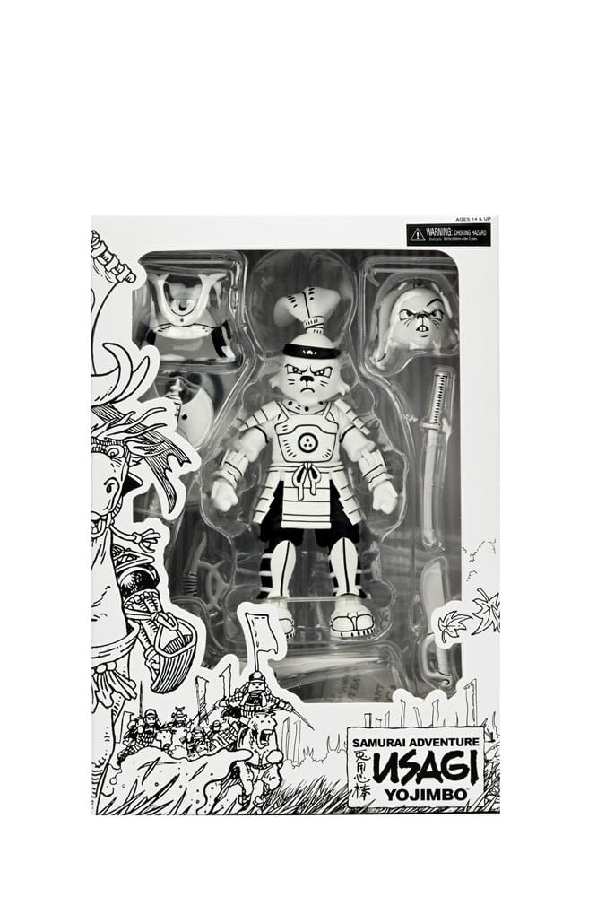 NECA Usagi Yojimbo Samurai Usagi Yojimbo (Black & White) Actionfigur