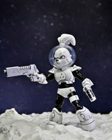 NECA Usagi Yojimbo Space Usagi Yojimbo Black & White Actionfigur 18 cm