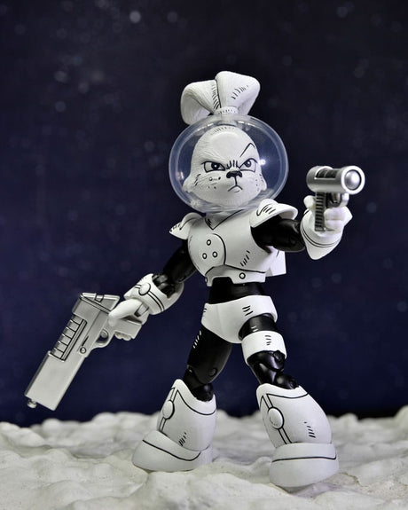 NECA Usagi Yojimbo Space Usagi Yojimbo Black & White Actionfigur 18 cm
