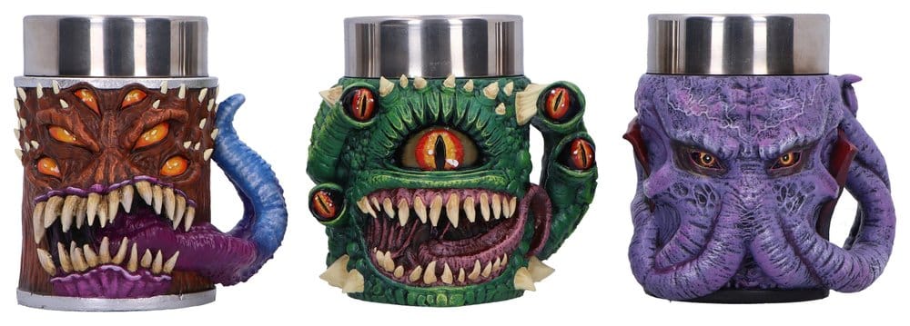 Nemesis Now Dungeons & Dragons 3er Set Mini-Krüge Mini Monster 9 cm