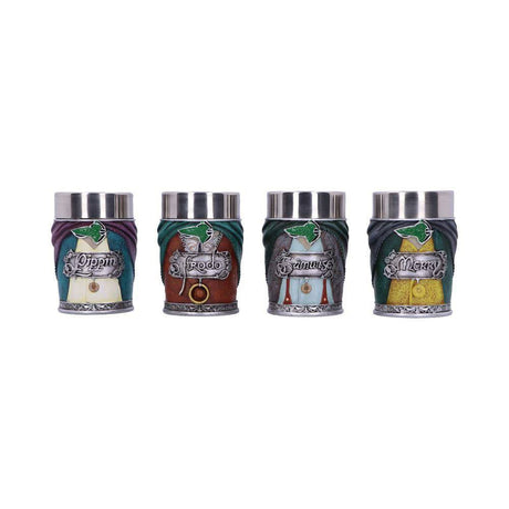 Nemesis Now Herr der Ringe Hobbits 4er-Pack Schnapsgläser
