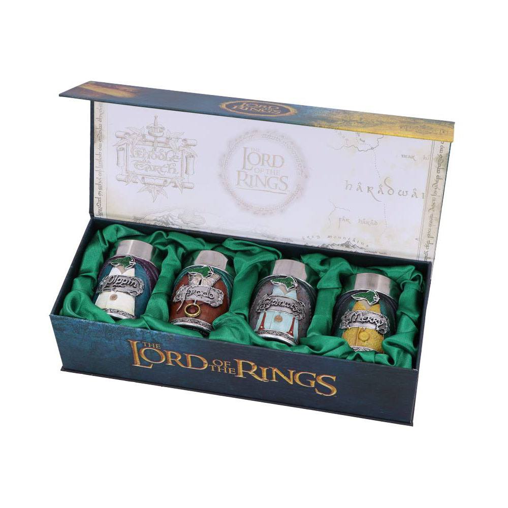 Nemesis Now Herr der Ringe Schnapsgläser 4er-Pack Hobbits