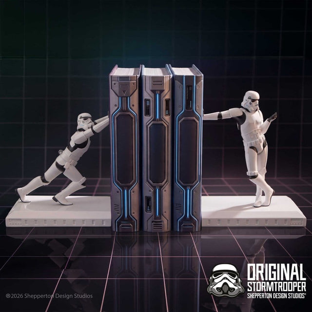 Nemesis Now Original Stormtrooper Buchstützen Working Hard Hardly Working