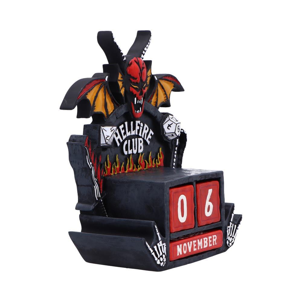 Nemesis Now Stranger Things Ewiger Kalender Hellfire Club 15 cm