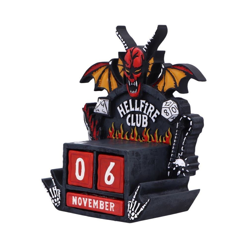 Nemesis Now Stranger Things Ewiger Kalender Hellfire Club 15 cm