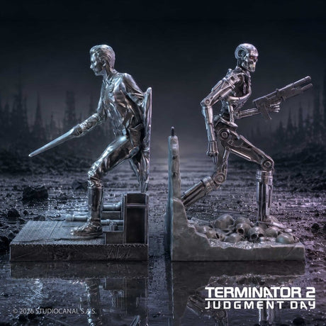 Nemesis Now Terminator 2 T-1000 vs T-800 Buchstützen