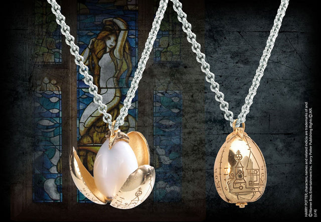 Noble Collection Harry Potter Das Goldene Ei Anhaenger mit Kette