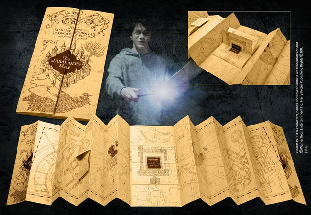 Noble Collection Harry Potter Die Karte des Herumtreibers 1/1 Replik