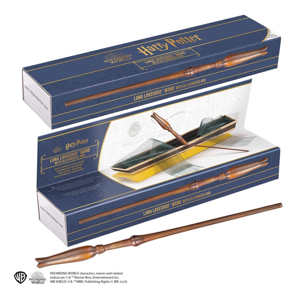 Noble Collection Harry Potter Luna Lovegood 1/1 Zauberstab-Replik In Ollivanders Box