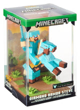 Noble Collection Minecraft Diamond Armor Steve und Pferd Diorama Figur