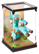 Noble Collection Minecraft Diamond Armor Steve und Pferd Diorama Figur
