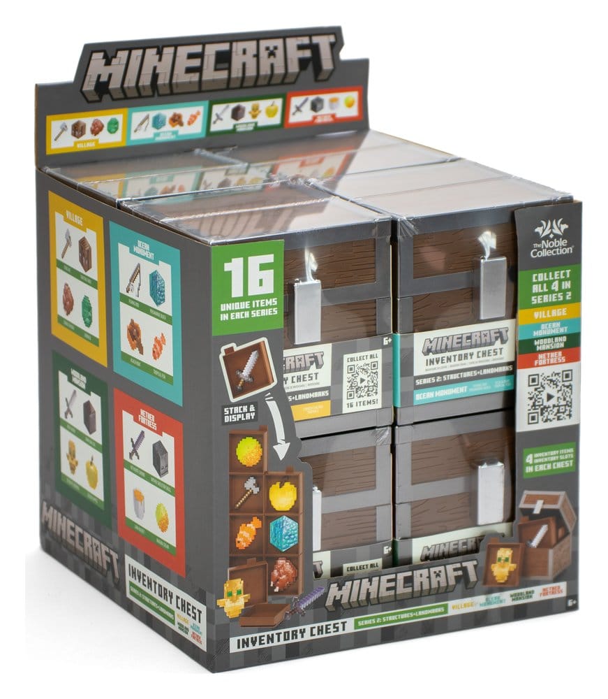 Noble Collection Minecraft Loot Chest Series 2 Blind Box Display (16) Minifiguren