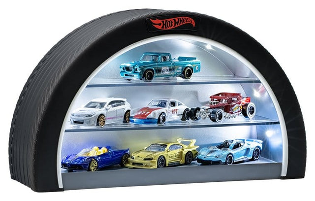 Paladone Products Hot Wheels Reifen-Vitrine mit Beleuchtung