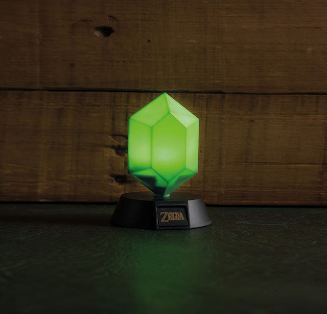 Paladone Products Legend of Zelda 3D Grüner Rubin Lampe