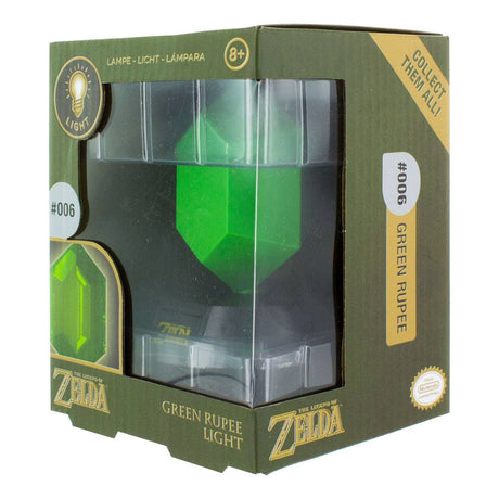 Paladone Products Legend of Zelda 3D Grüner Rubin Lampe