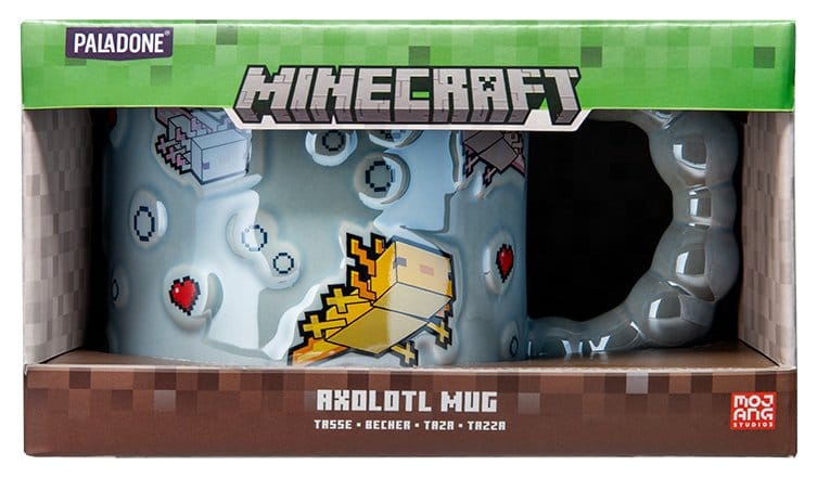 Paladone Products Minecraft Axolotl Bubble Shaped Tasse