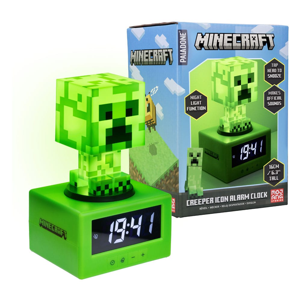 Paladone Products Minecraft Creeper Icon Alarm Clock