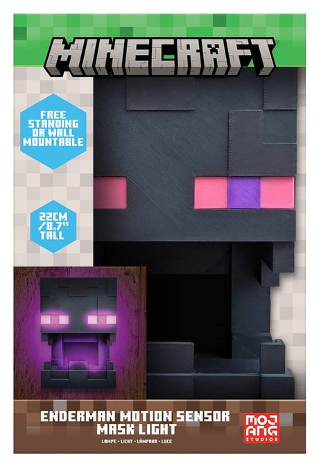 Paladone Products Minecraft Enderman Mask Motion Sensor Leuchte