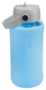 Paladone Products Minecraft Glas Trinkflasche Mit Hülle