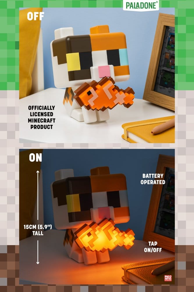 Paladone Products Minecraft GloBuddies Cat Leuchte