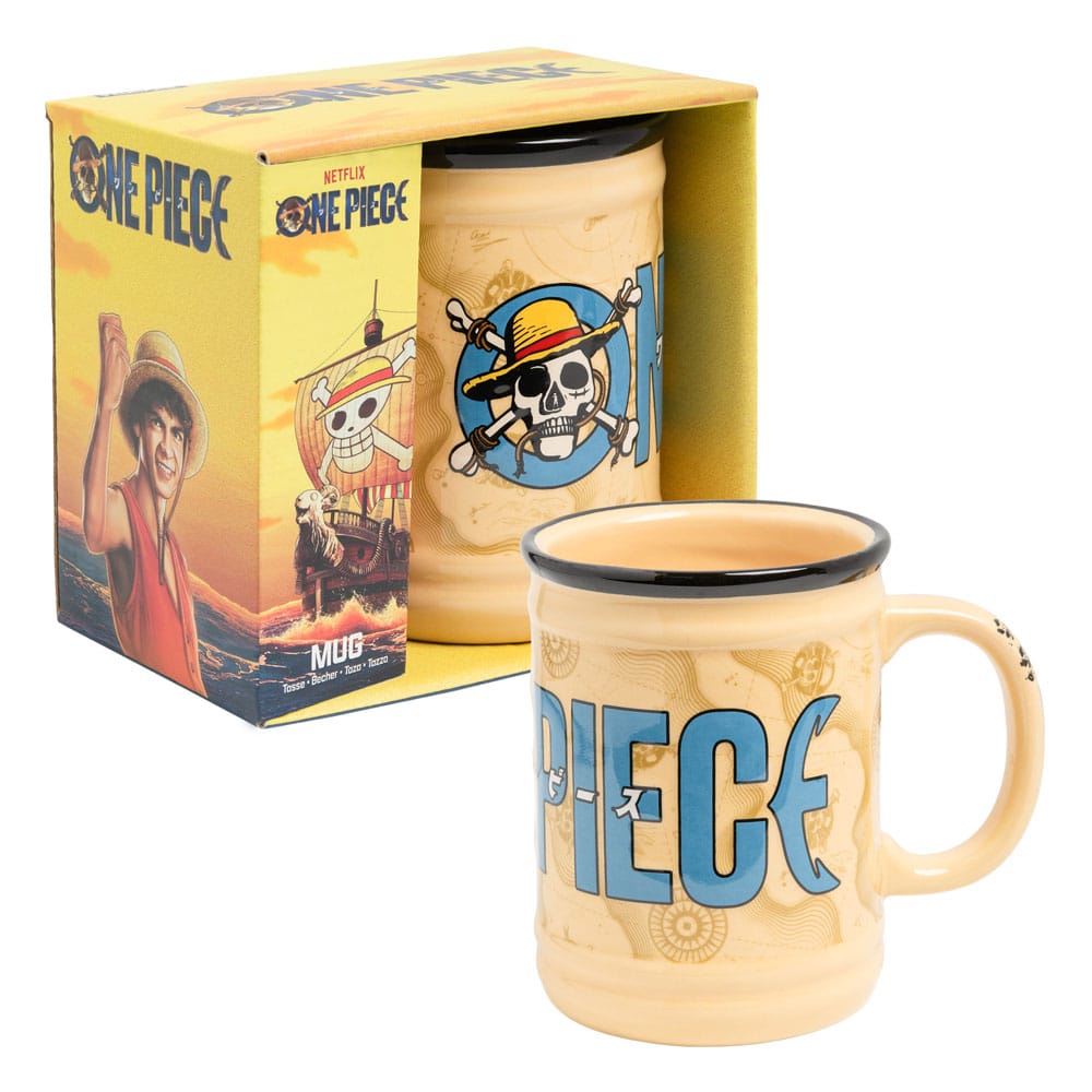 Paladone Products One Piece Jolly Roger Shaped Tasse