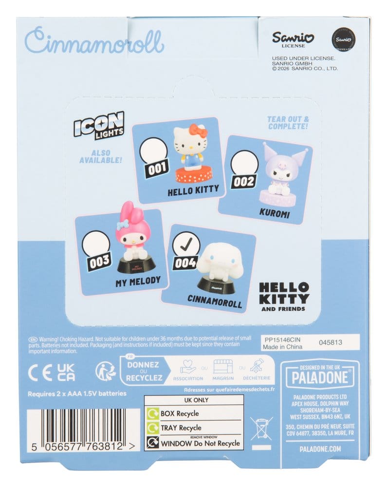Paladone Products Sanrio Icon Cinnamoroll Leuchte