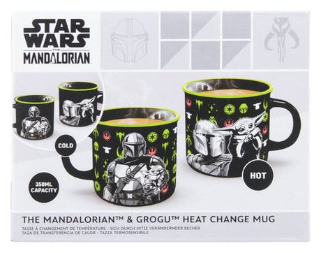 Paladone Products Star Wars The Mandalorian Mandalorian And Grogu Tasse Mit Thermoeffekt