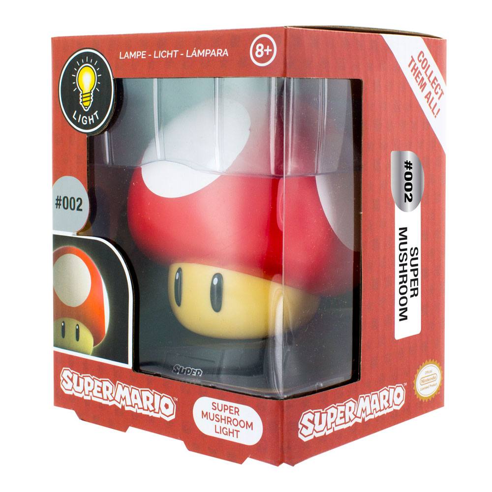 Paladone Products Super Mario Power-Up Mushroom-Pilz 3D Lampe