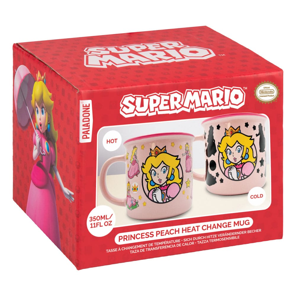 Paladone Products Super Mario Princess Peach Tasse mit Thermoeffekt
