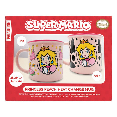 Paladone Products Super Mario Princess Peach Tasse mit Thermoeffekt