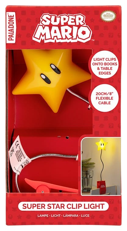 Paladone Products Super Mario Super Star Clip Leuchte