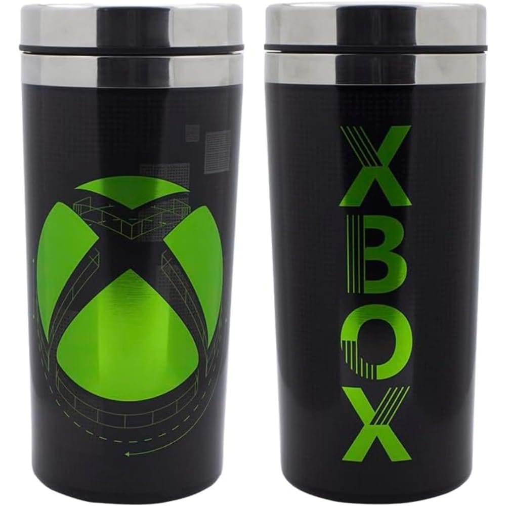 Paladone Products Xbox Metal Travel To Go Trinkbecher