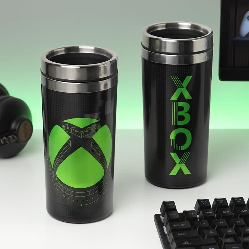 Paladone Products Xbox Metal Travel To Go Trinkbecher