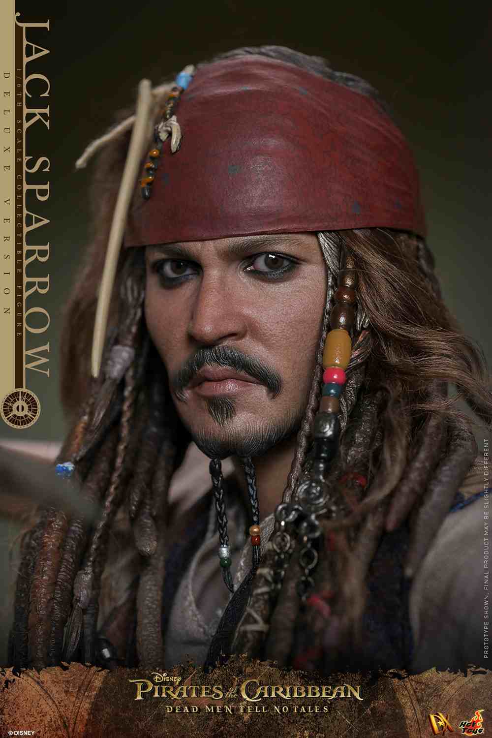 Pirates of the Caribbean - Jack Sparrow Deluxe DX38 Dead Men Tell No Tales Actionfigur Hot Toys