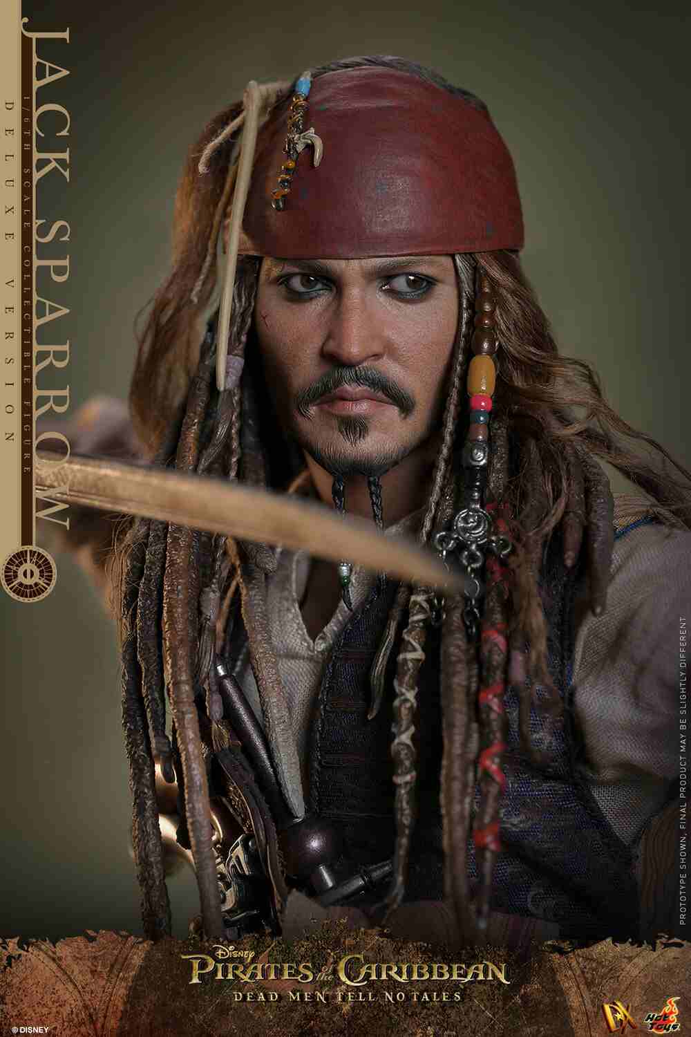 Pirates of the Caribbean - Jack Sparrow Deluxe DX38 Dead Men Tell No Tales Actionfigur Hot Toys
