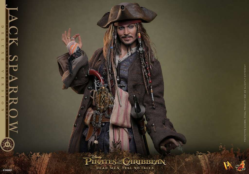 Pirates of the Caribbean - Jack Sparrow Deluxe DX38 Dead Men Tell No Tales Actionfigur Hot Toys