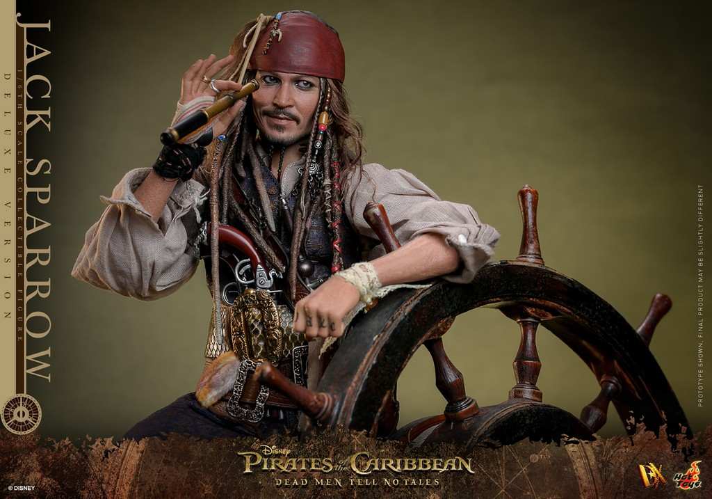 Pirates of the Caribbean - Jack Sparrow Deluxe DX38 Dead Men Tell No Tales Actionfigur Hot Toys