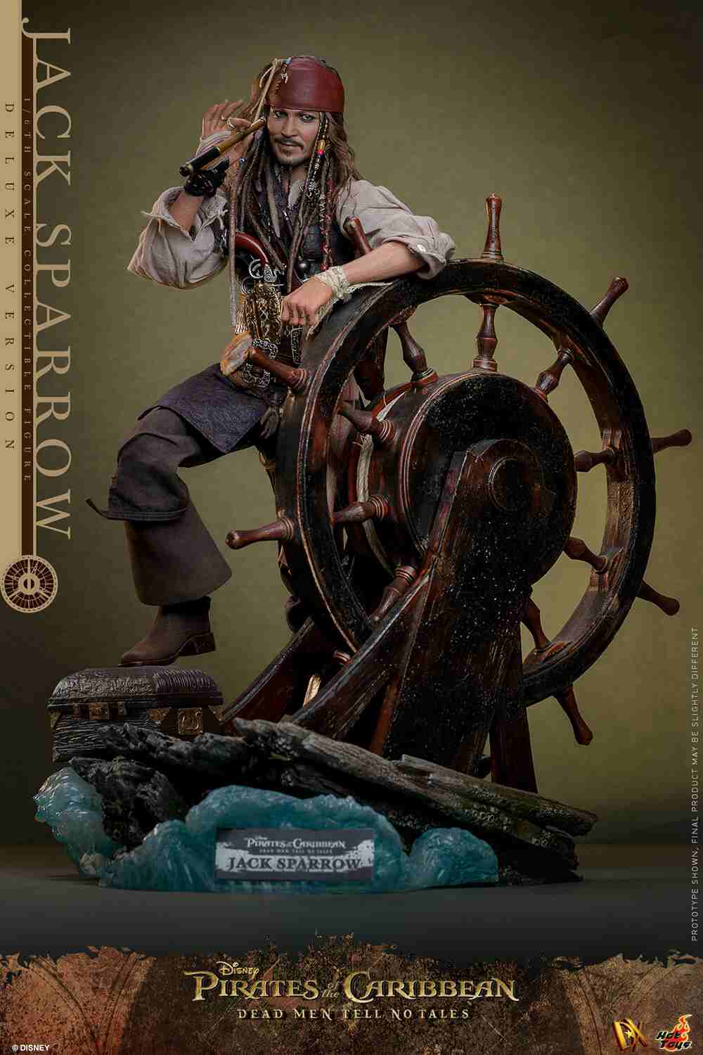Pirates of the Caribbean - Jack Sparrow Deluxe DX38 Dead Men Tell No Tales Actionfigur Hot Toys
