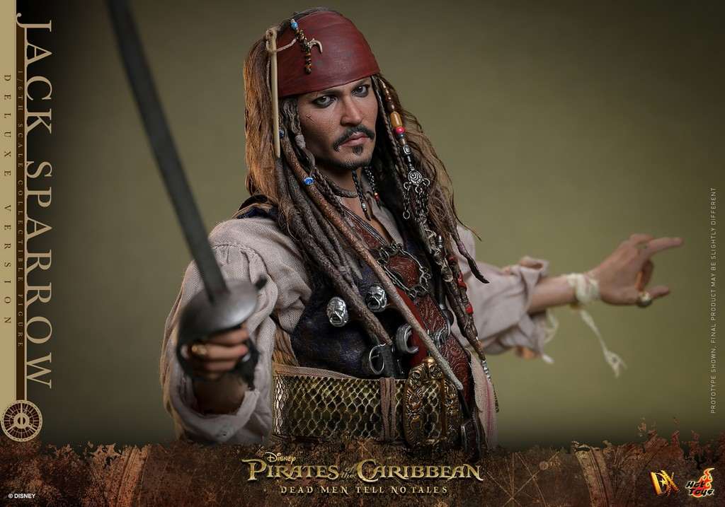 Pirates of the Caribbean - Jack Sparrow Deluxe DX38 Dead Men Tell No Tales Actionfigur Hot Toys