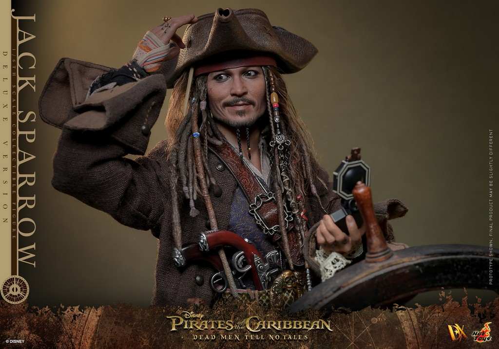 Pirates of the Caribbean - Jack Sparrow Deluxe DX38 Dead Men Tell No Tales Actionfigur Hot Toys