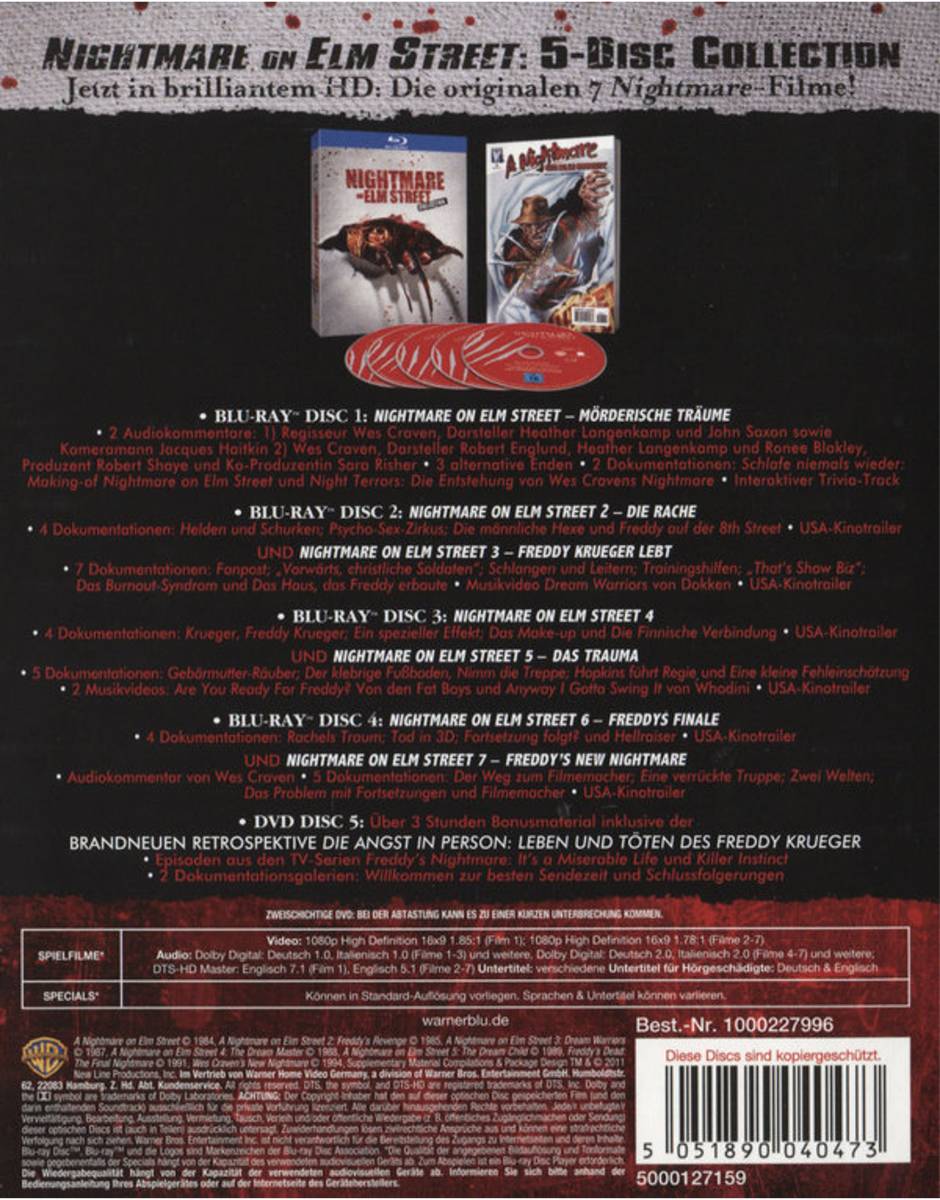 Plaion Pictures GmbH Nightmare on Elm Street Collection Blu-ray