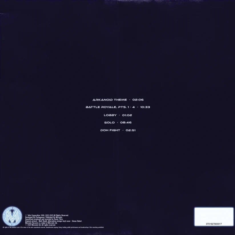 Plastoy Arkanoid Game Soundtrack Vinyl Eternal Battle EP