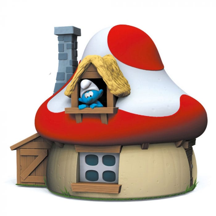 Plastoy Die Schlümpfe Mushroom House Spardose