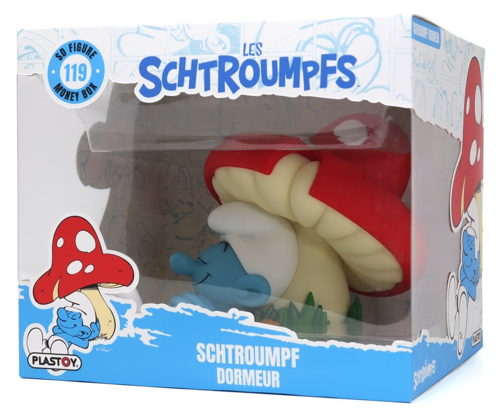 Plastoy Die Schlümpfe: Spardose Schtroumpf Dormeur 16 cm