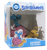 Plastoy Die Schlümpfe: Spardose Smurf on a Snail’s Back 19 cm