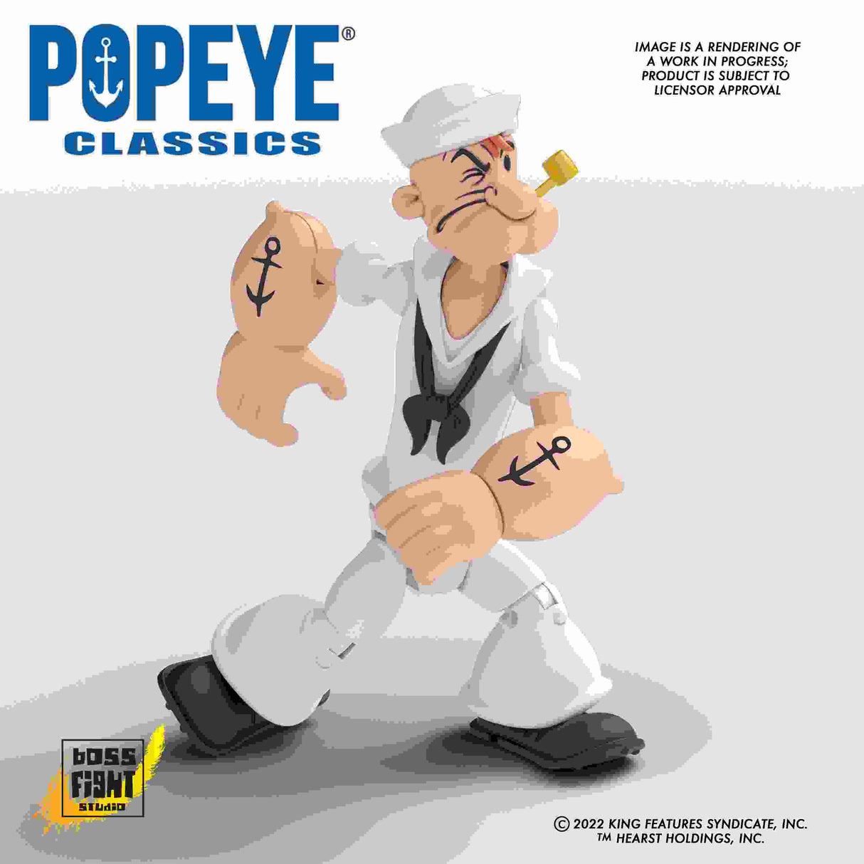 Popeye Actionfigur Wave 02 Popeye White Sailor Suit 2