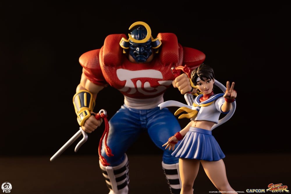 Premium Collectibles Studio Street Fighter Street Jam Sakura & Sodom 1/10 Statuen