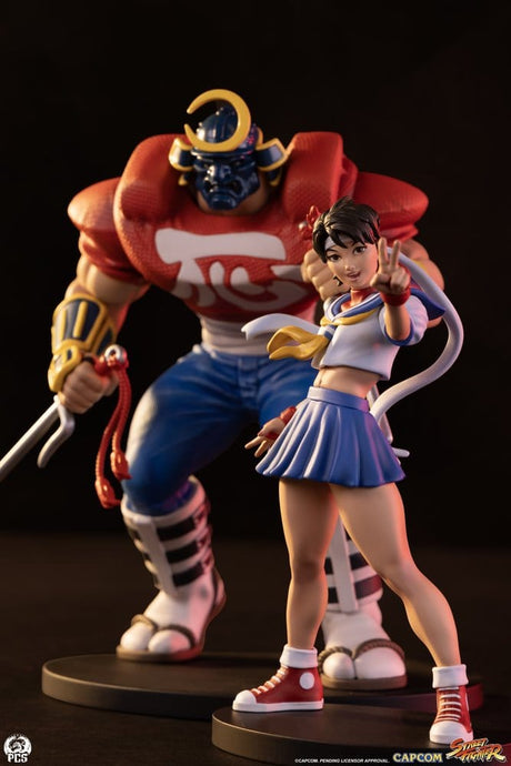 Premium Collectibles Studio Street Fighter Street Jam Sakura & Sodom 1/10 Statuen