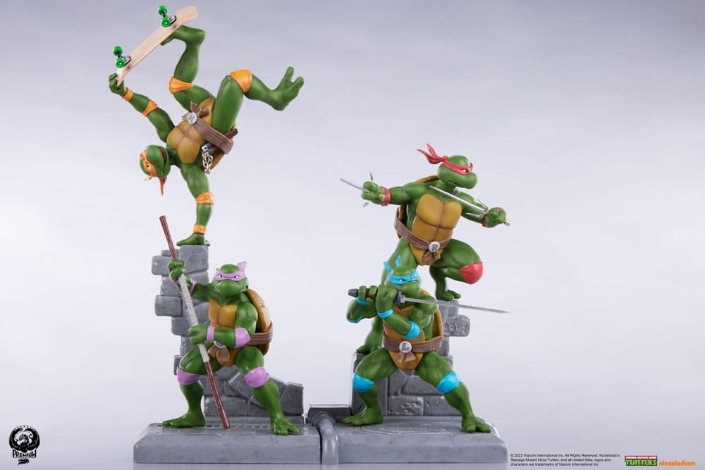 Premium Collectibles Studio Teenage Mutant Ninja Turtles 4-er Pack Statue