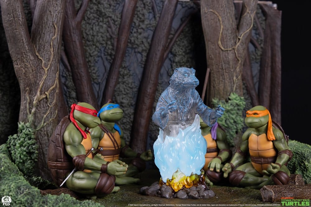Premium Collectibles Studio Teenage Mutant Ninja Turtles Movie Moments Splinter’s Spirit Mini Scale Diorama Statue